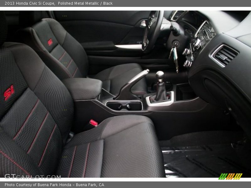Polished Metal Metallic / Black 2013 Honda Civic Si Coupe
