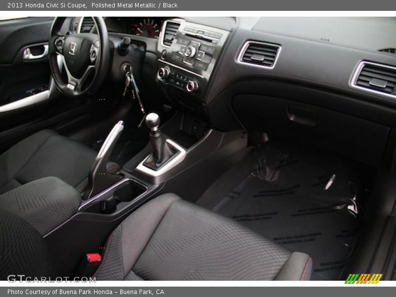 Polished Metal Metallic / Black 2013 Honda Civic Si Coupe