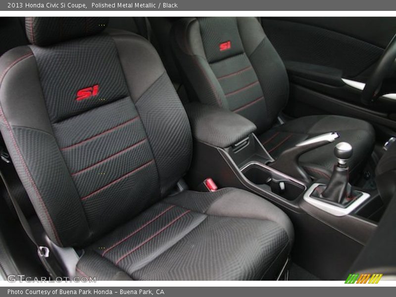 Polished Metal Metallic / Black 2013 Honda Civic Si Coupe