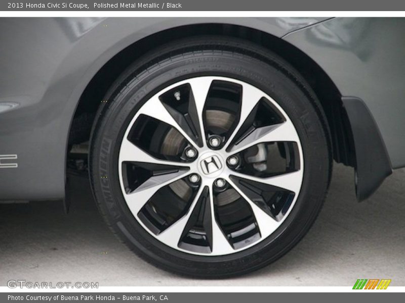 Polished Metal Metallic / Black 2013 Honda Civic Si Coupe