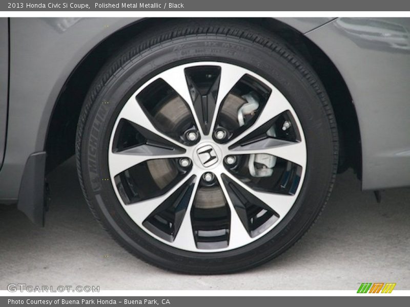 Polished Metal Metallic / Black 2013 Honda Civic Si Coupe