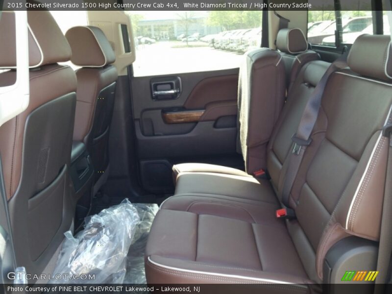 Rear Seat of 2015 Silverado 1500 High Country Crew Cab 4x4