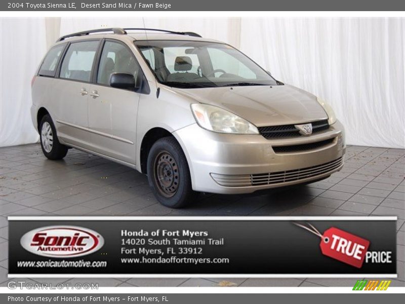 Desert Sand Mica / Fawn Beige 2004 Toyota Sienna LE