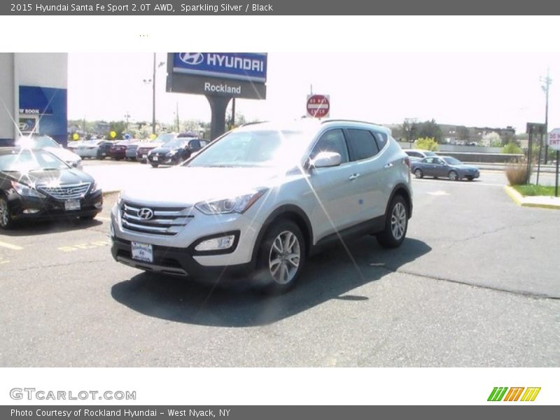 Sparkling Silver / Black 2015 Hyundai Santa Fe Sport 2.0T AWD
