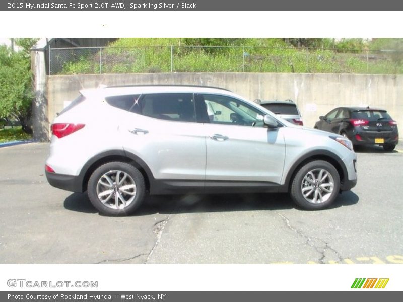 Sparkling Silver / Black 2015 Hyundai Santa Fe Sport 2.0T AWD