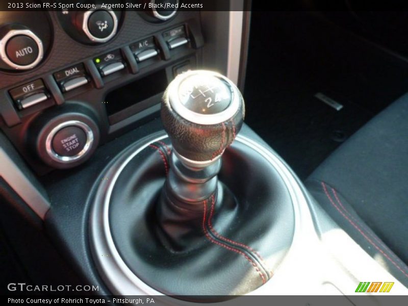 Argento Silver / Black/Red Accents 2013 Scion FR-S Sport Coupe