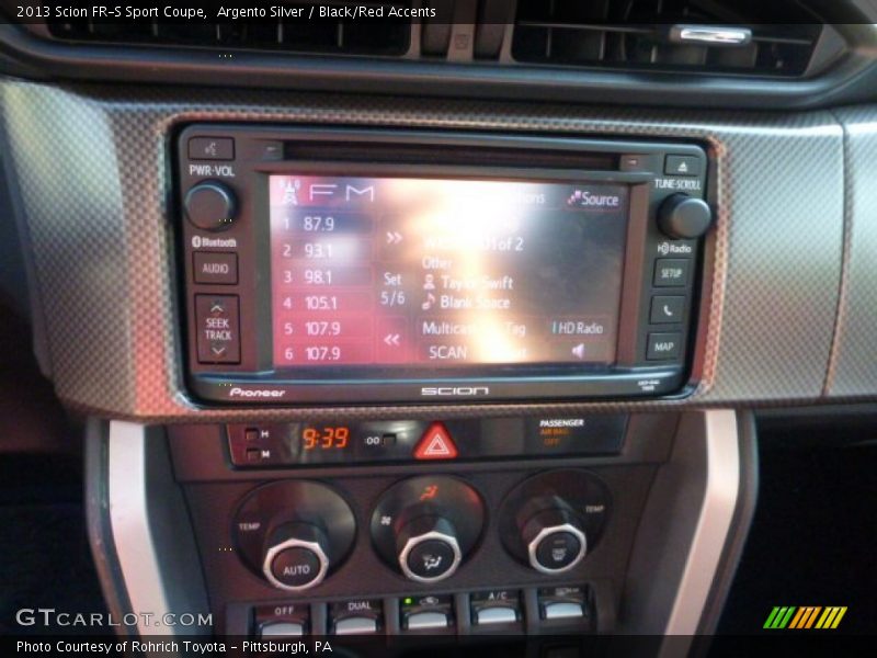 Argento Silver / Black/Red Accents 2013 Scion FR-S Sport Coupe