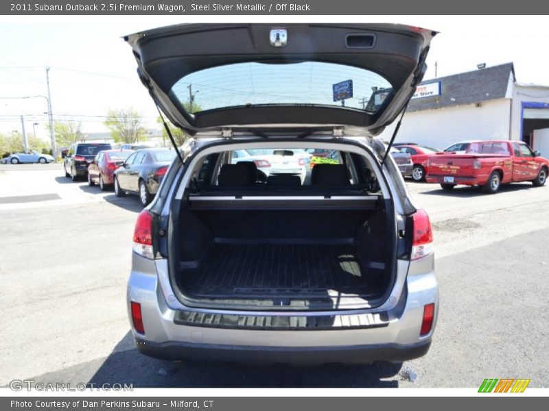 Steel Silver Metallic / Off Black 2011 Subaru Outback 2.5i Premium Wagon