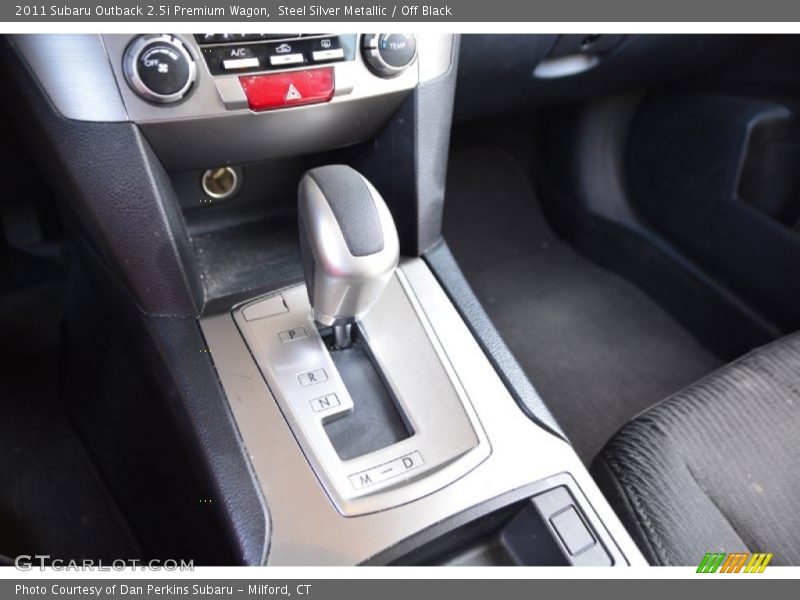 Steel Silver Metallic / Off Black 2011 Subaru Outback 2.5i Premium Wagon