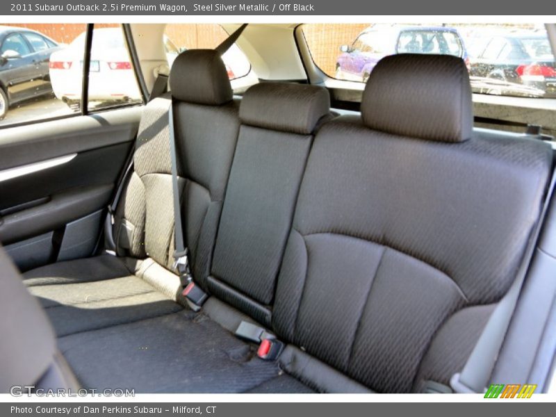 Steel Silver Metallic / Off Black 2011 Subaru Outback 2.5i Premium Wagon