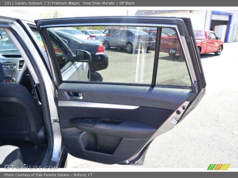 Steel Silver Metallic / Off Black 2011 Subaru Outback 2.5i Premium Wagon