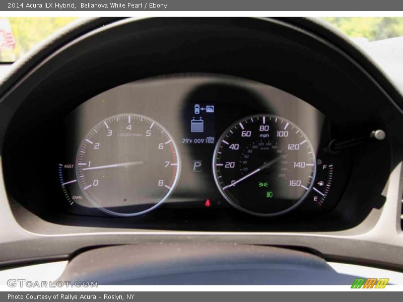 Bellanova White Pearl / Ebony 2014 Acura ILX Hybrid