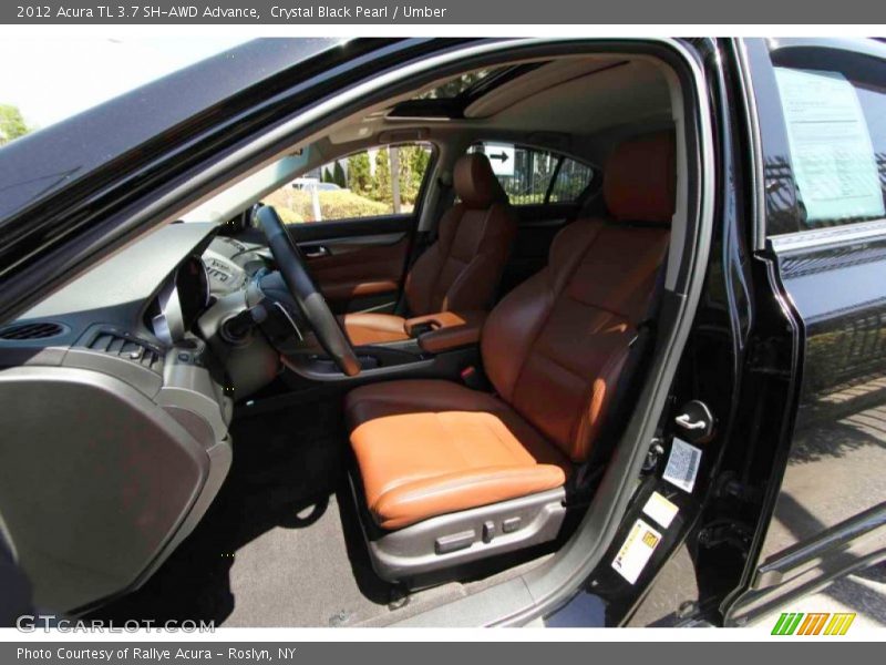 Crystal Black Pearl / Umber 2012 Acura TL 3.7 SH-AWD Advance