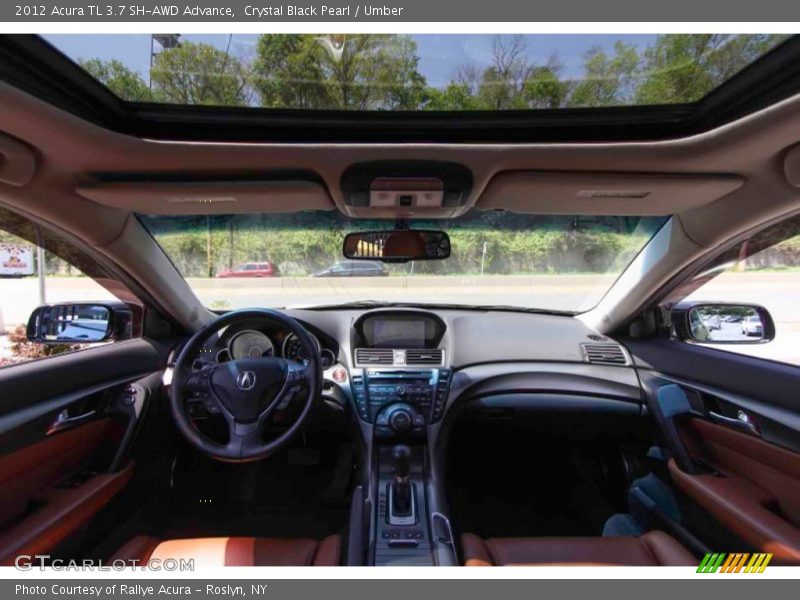 Crystal Black Pearl / Umber 2012 Acura TL 3.7 SH-AWD Advance