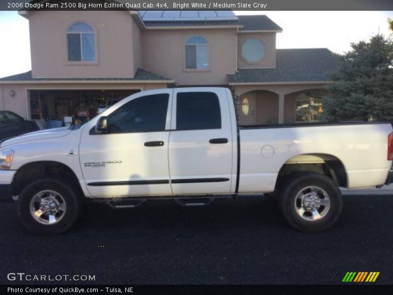 Bright White / Medium Slate Gray 2006 Dodge Ram 2500 Big Horn Edition Quad Cab 4x4