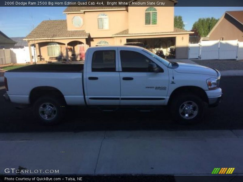 Bright White / Medium Slate Gray 2006 Dodge Ram 2500 Big Horn Edition Quad Cab 4x4