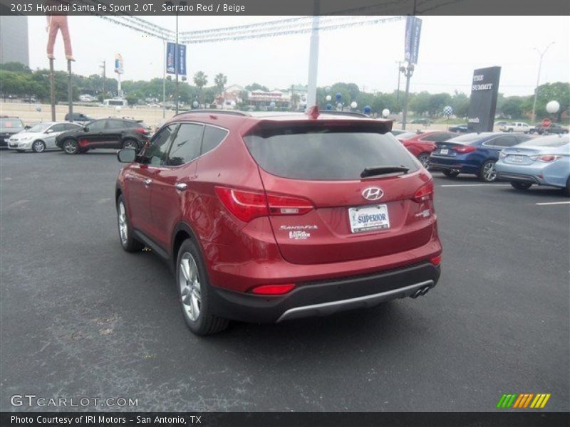 Serrano Red / Beige 2015 Hyundai Santa Fe Sport 2.0T