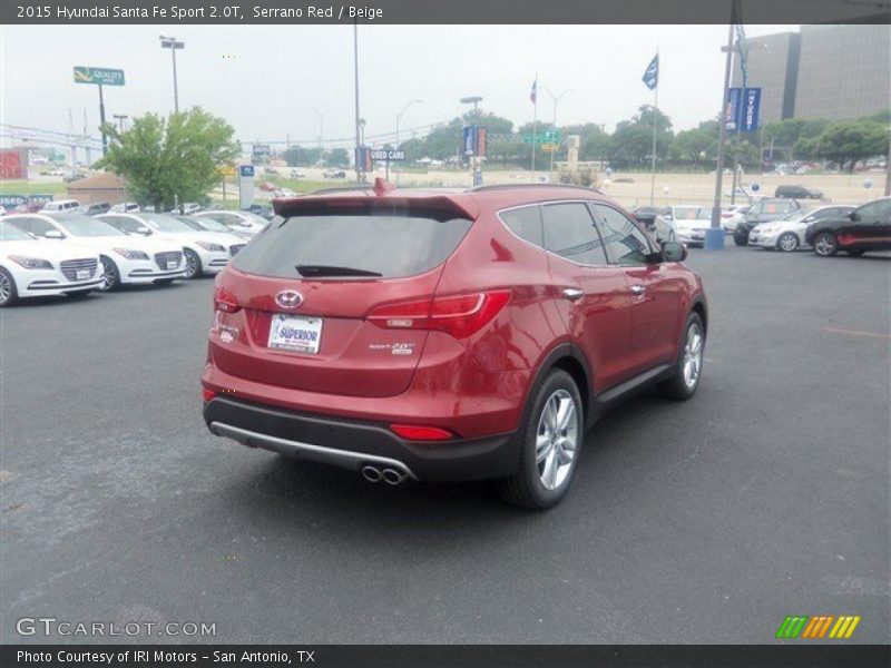 Serrano Red / Beige 2015 Hyundai Santa Fe Sport 2.0T