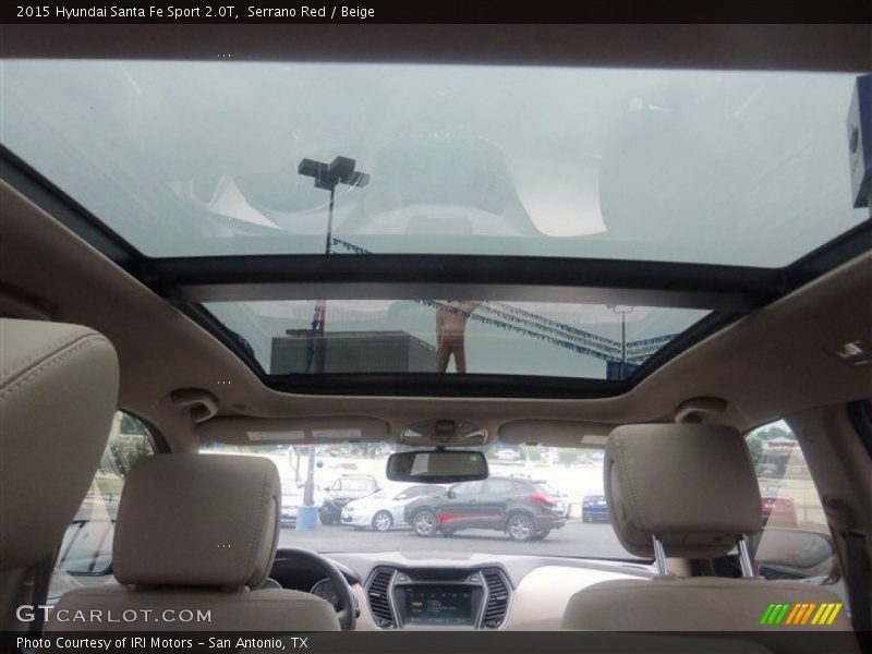 Serrano Red / Beige 2015 Hyundai Santa Fe Sport 2.0T