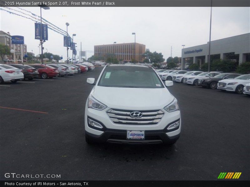 Frost White Pearl / Black 2015 Hyundai Santa Fe Sport 2.0T