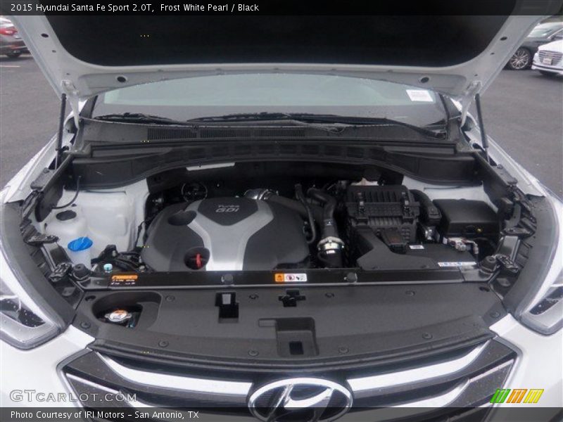 Frost White Pearl / Black 2015 Hyundai Santa Fe Sport 2.0T