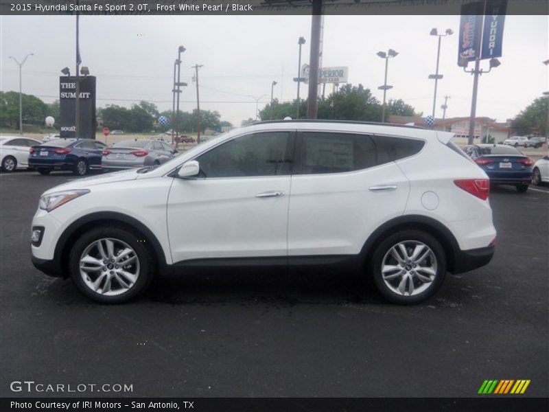 Frost White Pearl / Black 2015 Hyundai Santa Fe Sport 2.0T