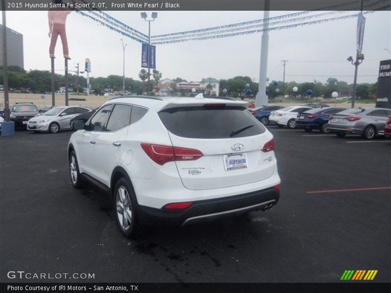 Frost White Pearl / Black 2015 Hyundai Santa Fe Sport 2.0T