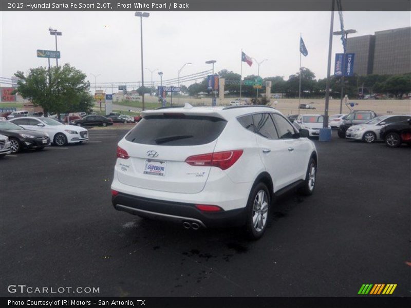 Frost White Pearl / Black 2015 Hyundai Santa Fe Sport 2.0T