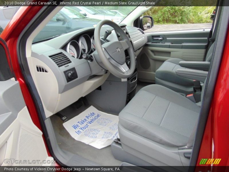 Inferno Red Crystal Pearl / Medium Slate Gray/Light Shale 2010 Dodge Grand Caravan SE