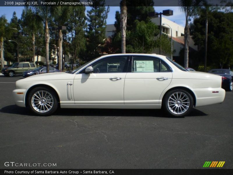 Porcelain / Champagne/Mocha 2008 Jaguar XJ XJ8