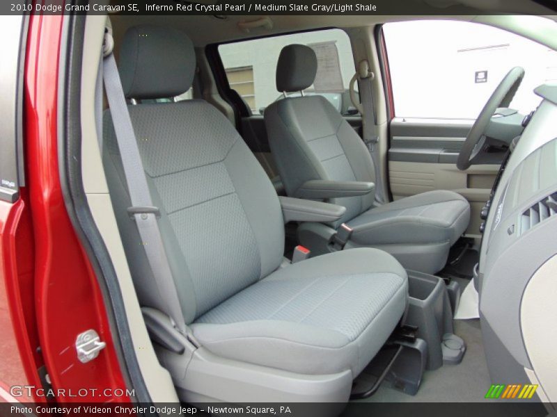 Inferno Red Crystal Pearl / Medium Slate Gray/Light Shale 2010 Dodge Grand Caravan SE