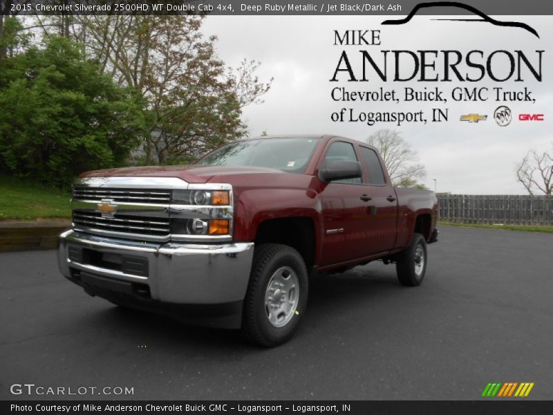 Deep Ruby Metallic / Jet Black/Dark Ash 2015 Chevrolet Silverado 2500HD WT Double Cab 4x4