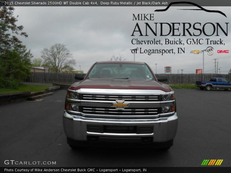 Deep Ruby Metallic / Jet Black/Dark Ash 2015 Chevrolet Silverado 2500HD WT Double Cab 4x4