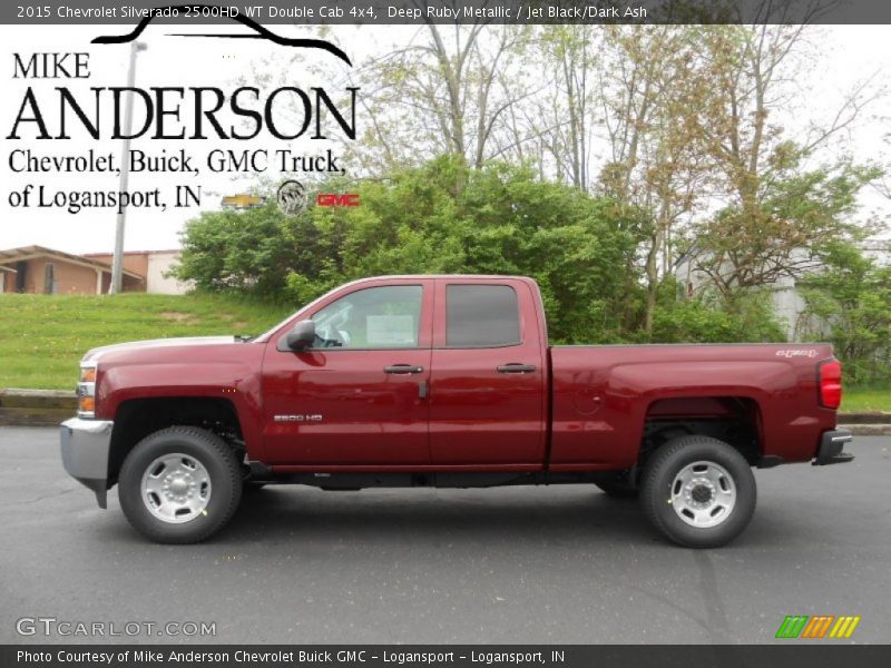 Deep Ruby Metallic / Jet Black/Dark Ash 2015 Chevrolet Silverado 2500HD WT Double Cab 4x4