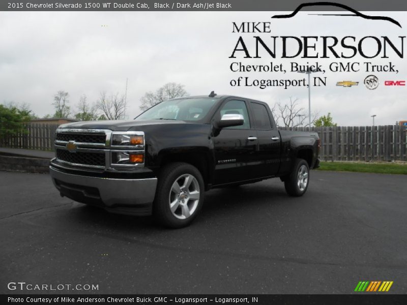 Black / Dark Ash/Jet Black 2015 Chevrolet Silverado 1500 WT Double Cab