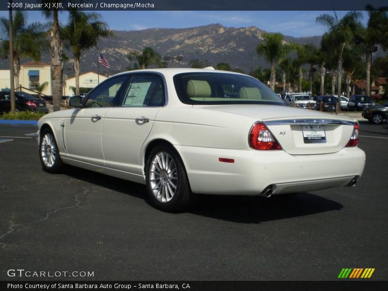 Porcelain / Champagne/Mocha 2008 Jaguar XJ XJ8