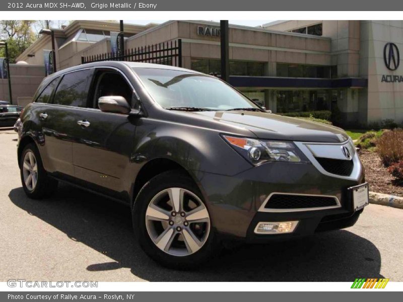 Grigio Metallic / Ebony 2012 Acura MDX SH-AWD