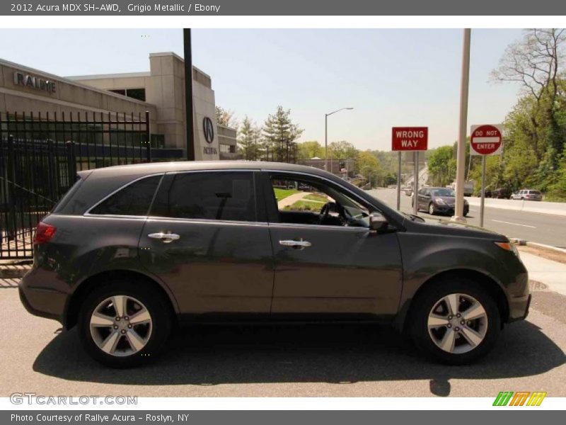 Grigio Metallic / Ebony 2012 Acura MDX SH-AWD