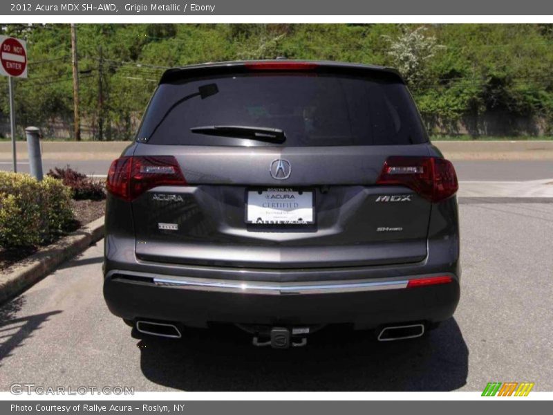 Grigio Metallic / Ebony 2012 Acura MDX SH-AWD