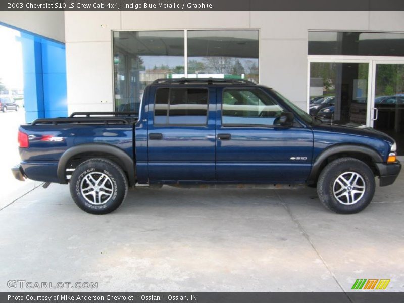  2003 S10 LS Crew Cab 4x4 Indigo Blue Metallic