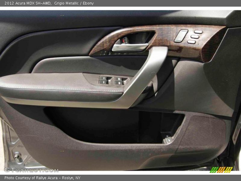 Grigio Metallic / Ebony 2012 Acura MDX SH-AWD