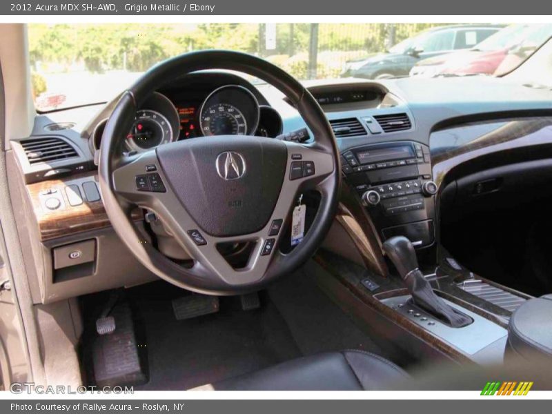 Grigio Metallic / Ebony 2012 Acura MDX SH-AWD