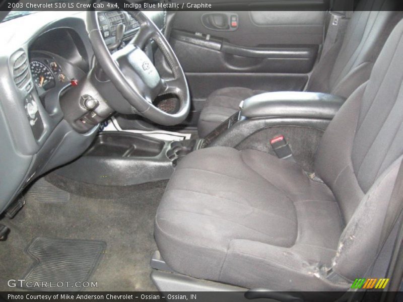 Indigo Blue Metallic / Graphite 2003 Chevrolet S10 LS Crew Cab 4x4