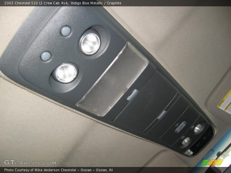 Indigo Blue Metallic / Graphite 2003 Chevrolet S10 LS Crew Cab 4x4