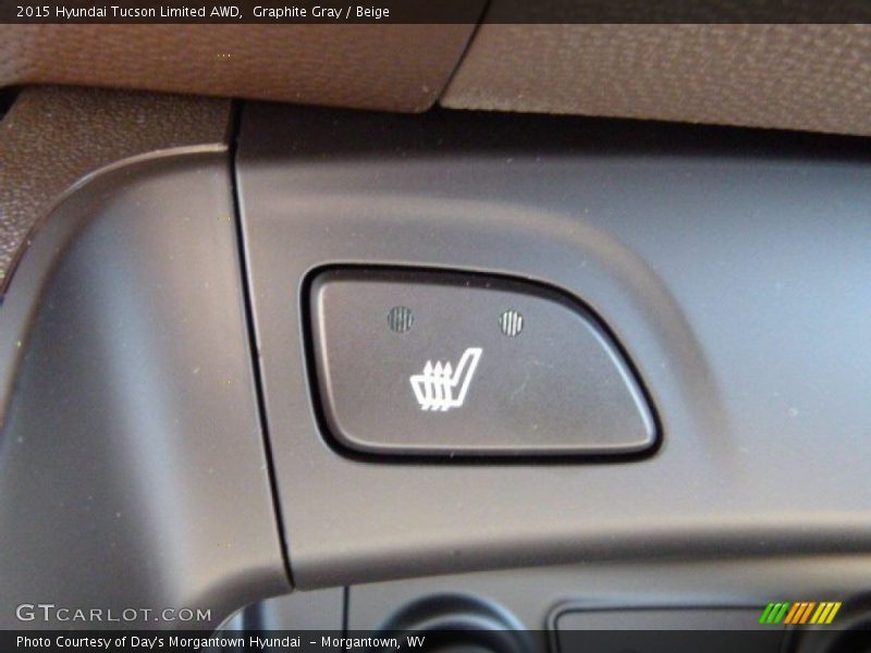 Graphite Gray / Beige 2015 Hyundai Tucson Limited AWD
