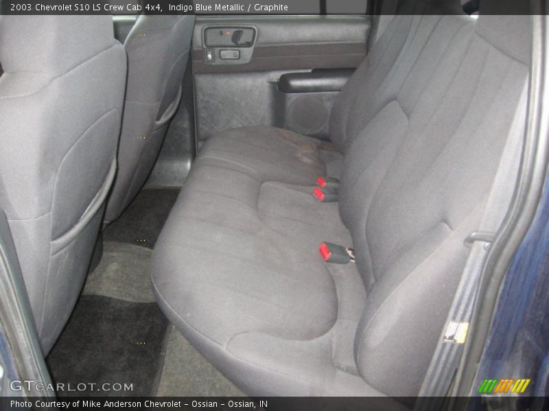 Indigo Blue Metallic / Graphite 2003 Chevrolet S10 LS Crew Cab 4x4