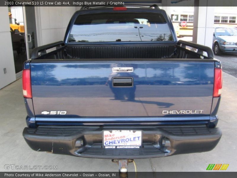 Indigo Blue Metallic / Graphite 2003 Chevrolet S10 LS Crew Cab 4x4