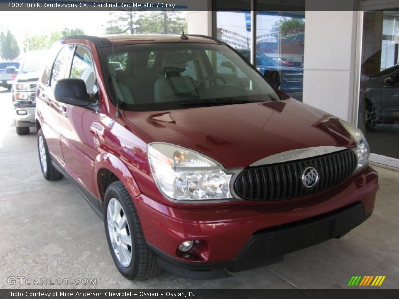 Cardinal Red Metallic / Gray 2007 Buick Rendezvous CX