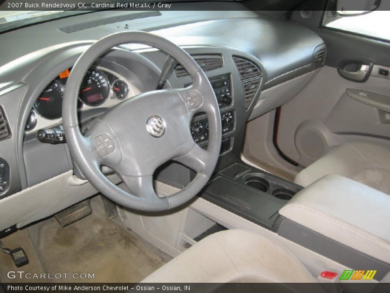 Cardinal Red Metallic / Gray 2007 Buick Rendezvous CX