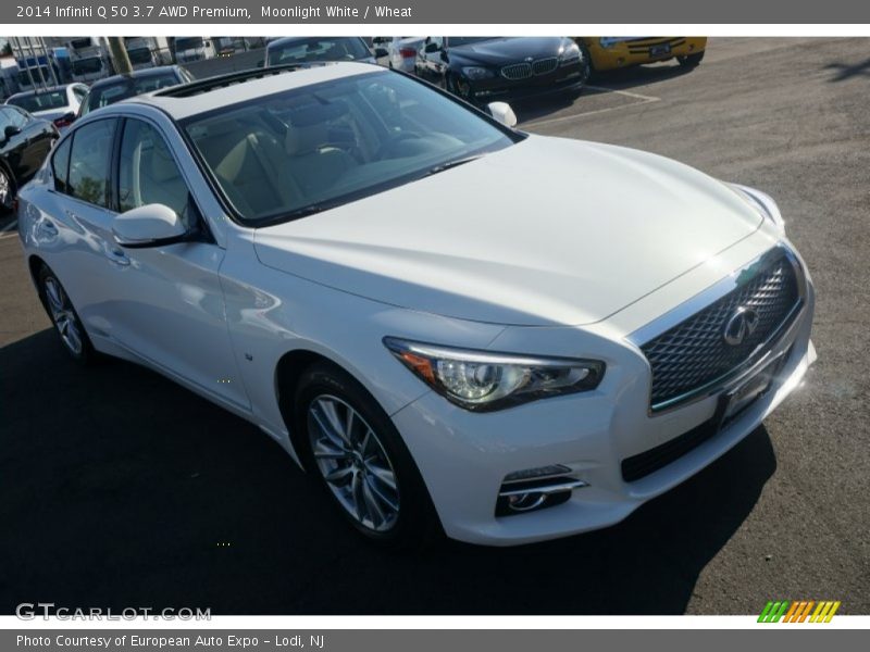 Moonlight White / Wheat 2014 Infiniti Q 50 3.7 AWD Premium